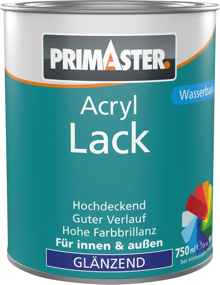 Bild 1 von Primaster Acryl Lack silbergrau glänzend 750 ml