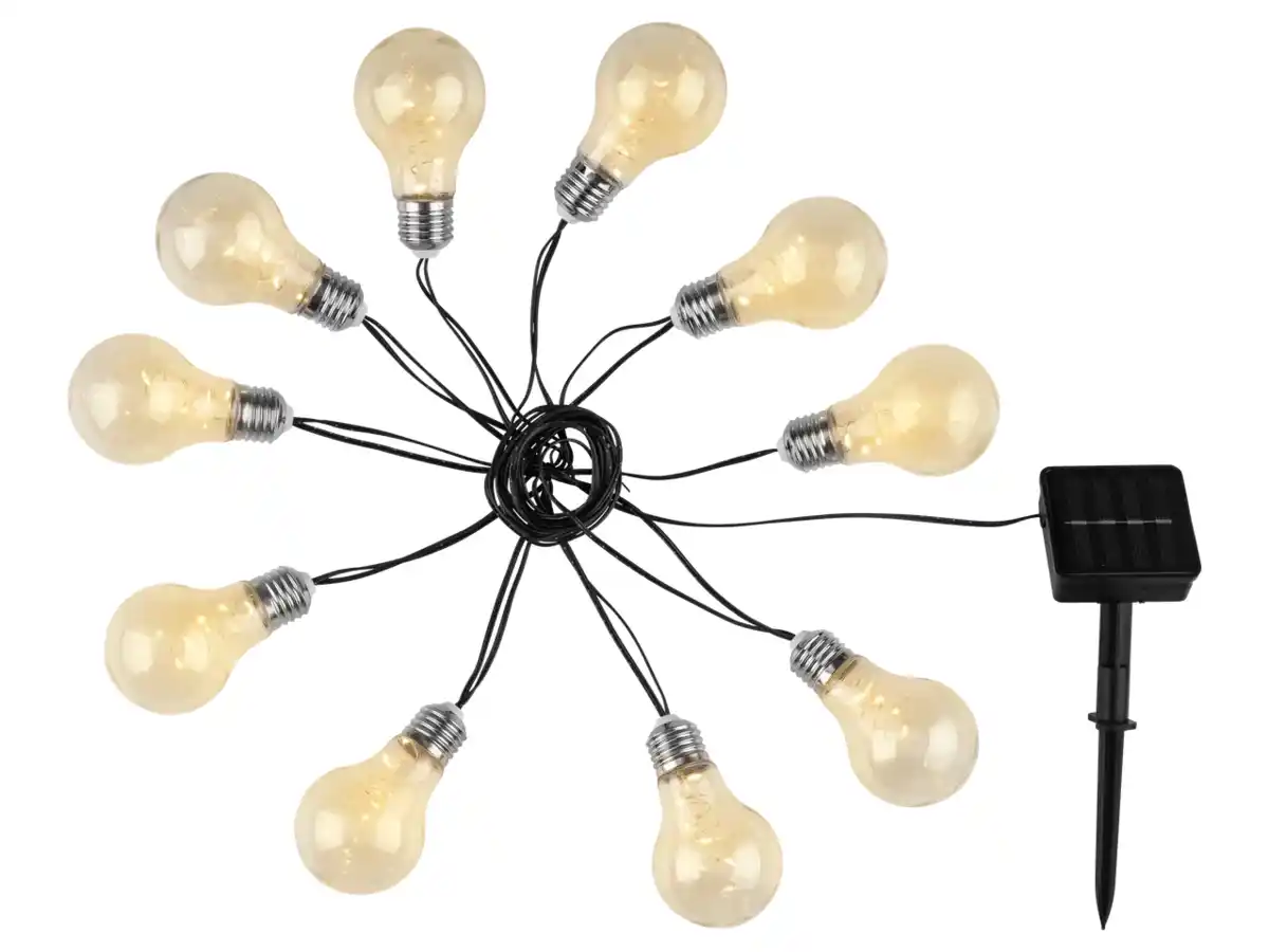 Bild 1 von LIVARNO LED-Solar-Lichterkette mit Glühbirnen