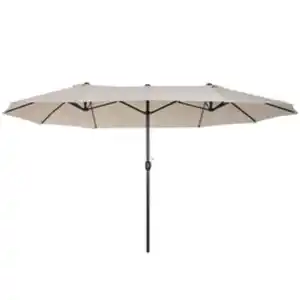 Outsunny Sonnenschirm, Höhe: 240 cm, beige