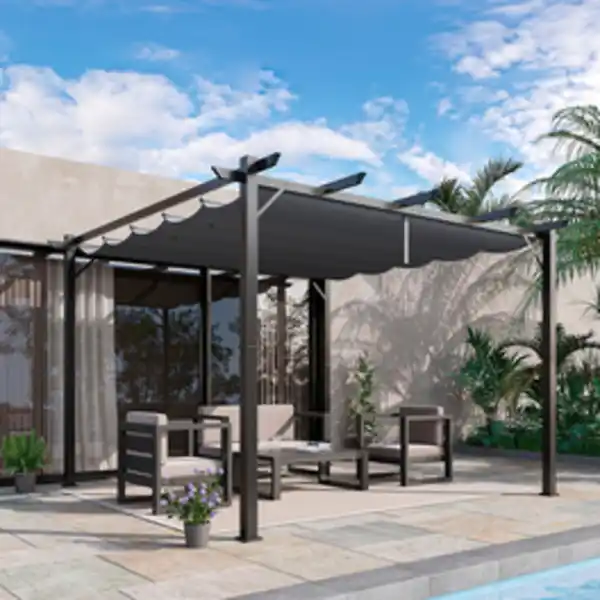 Bild 3 von Outsunny Pavillon, BxHxT: 300 x 223 x 300 cm, Polyester/Aluminium