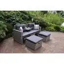 Bild 3 von GARDEN PLEASURE Loungesofa, Kunststoff, 3-teilig