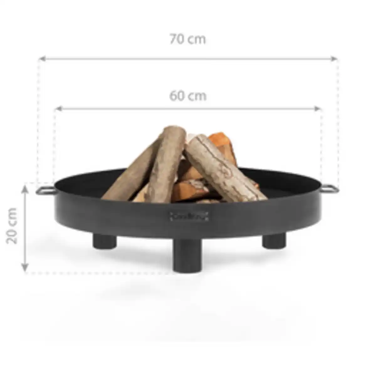Bild 2 von CookKing Feuerschale »Tunis 60«, BxHxT: 70 x 20 x 70 cm, schwarz