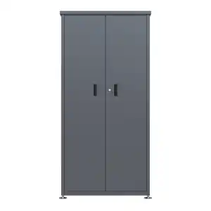 Geräteschrank 'Hanna' Stahl anthrazit 90 x 187 x 65 cm