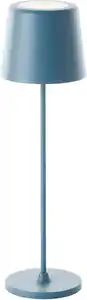 Brilliant LED Akku-Tischlampe Kaami 37 cm dimmbar USB-Kabel blau warmweiß