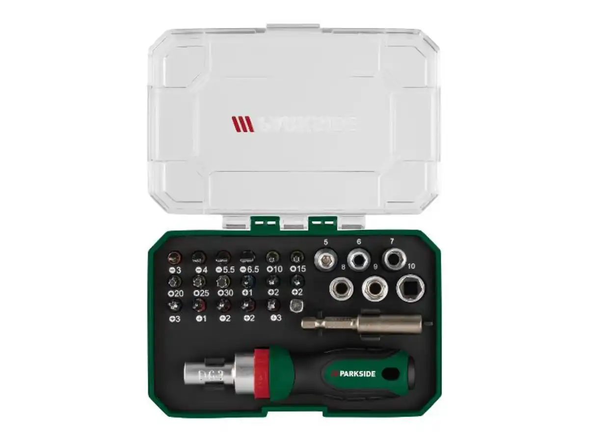 Bild 2 von PARKSIDE® Ratschen-Bit- und Steckschlüssel-Set / Bit-Set / Ratschen-Schraubendreher-Bit- und Steckschlüssel-Set