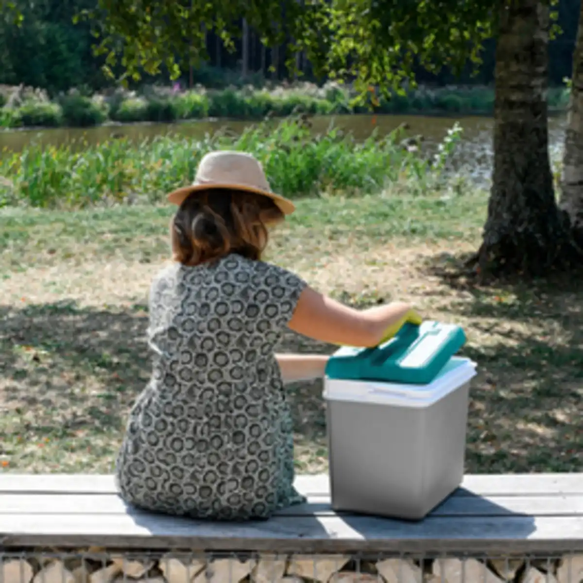 Bild 4 von Kühlbox »Passiv«, 24 Liter, blau/grau