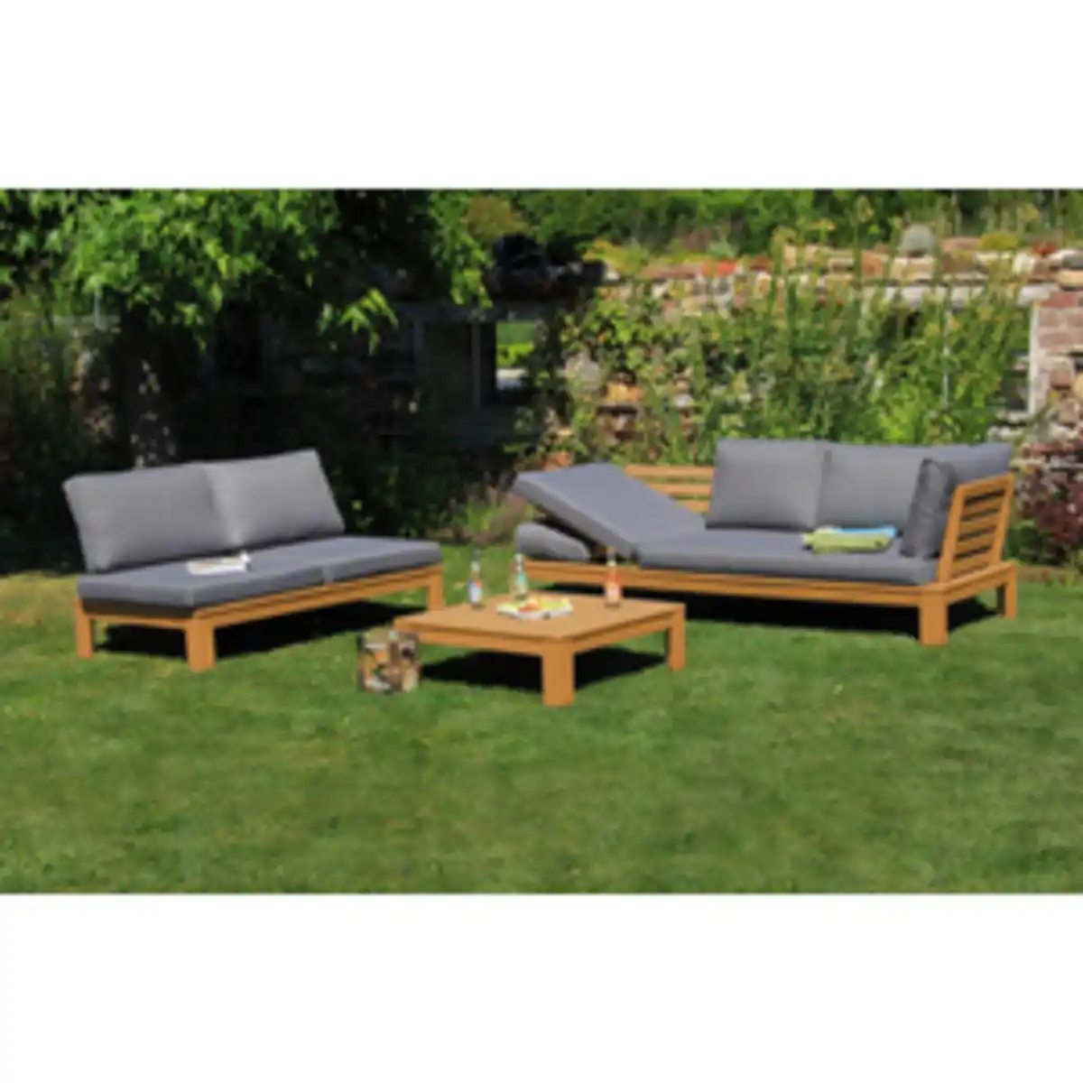 Bild 1 von acamp® Loungeset »GRANADA«, 5 Sitzplätze, Polyester, inkl. Auflagen
