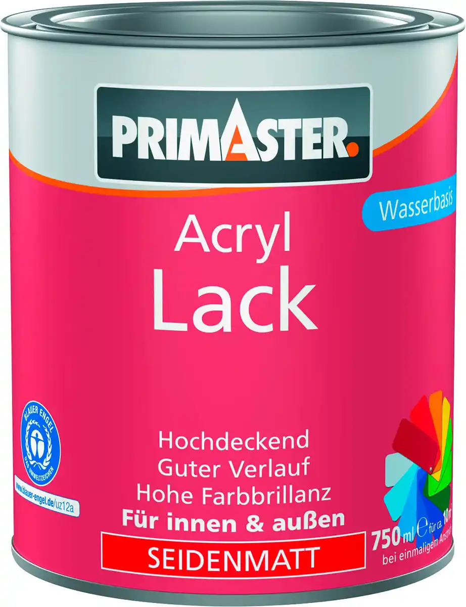 Bild 1 von Primaster Acryl Lack cremeweiß seidenmatt 750 ml