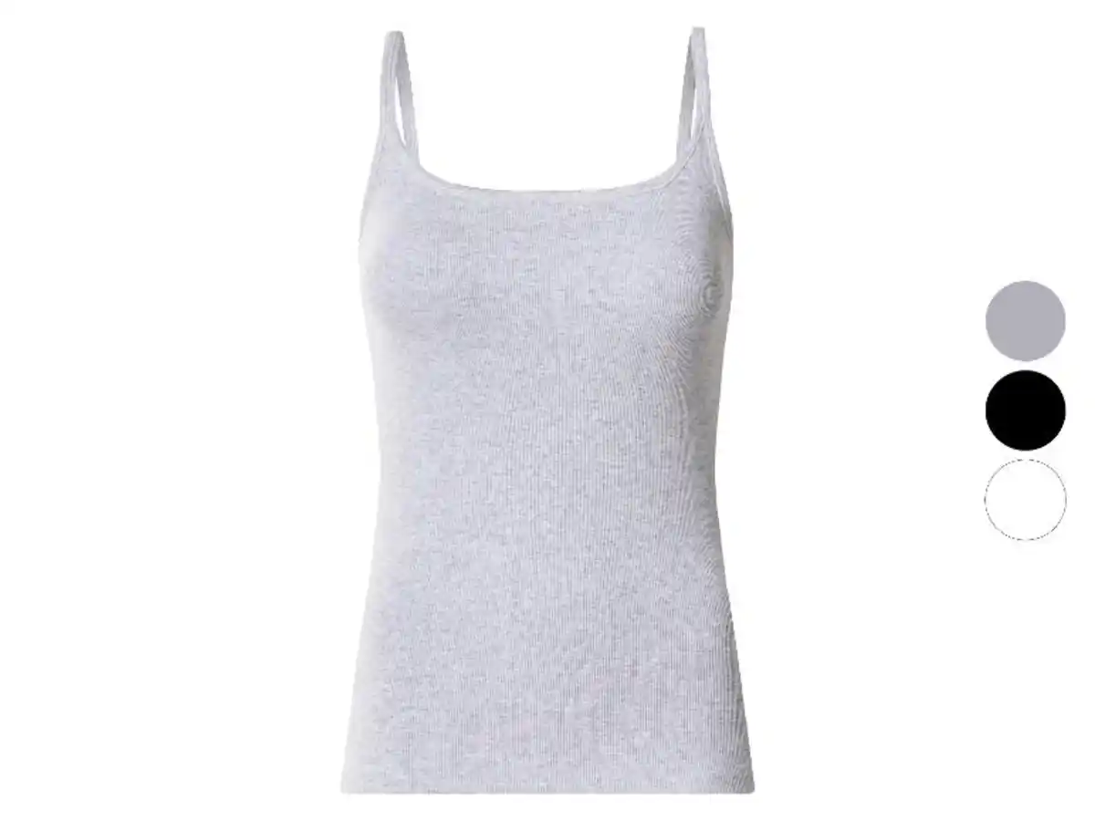 Bild 3 von ESMARA® Damen Geripptes Spaghettiträgerhemd