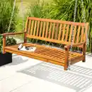 Bild 2 von Gartenschaukel für 2 Personen aus Akazienholz mit FSC, ca. 63 x 123 x 61,5 cm