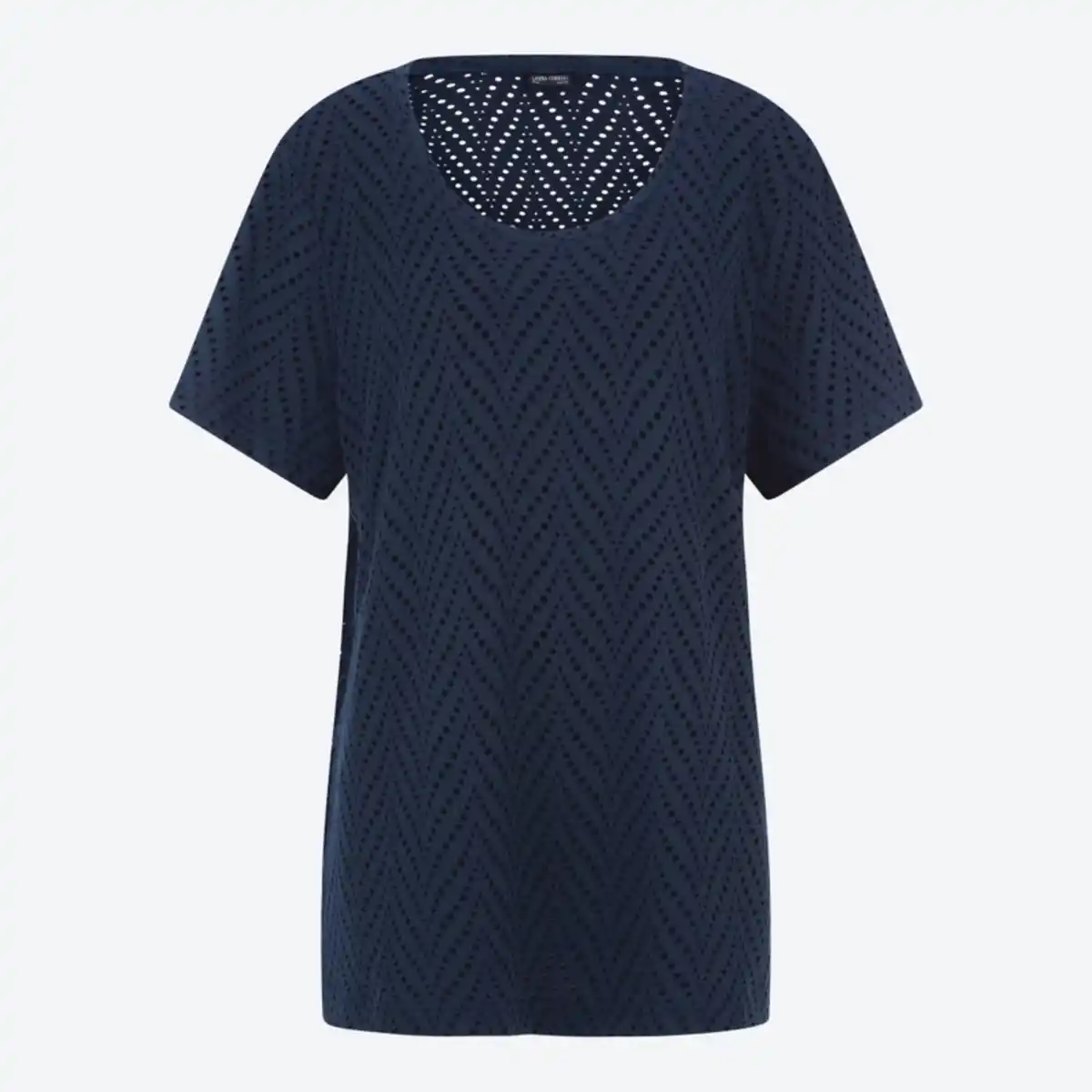 Bild 2 von Damen-T-Shirt mit Lochstruktur, große Größen