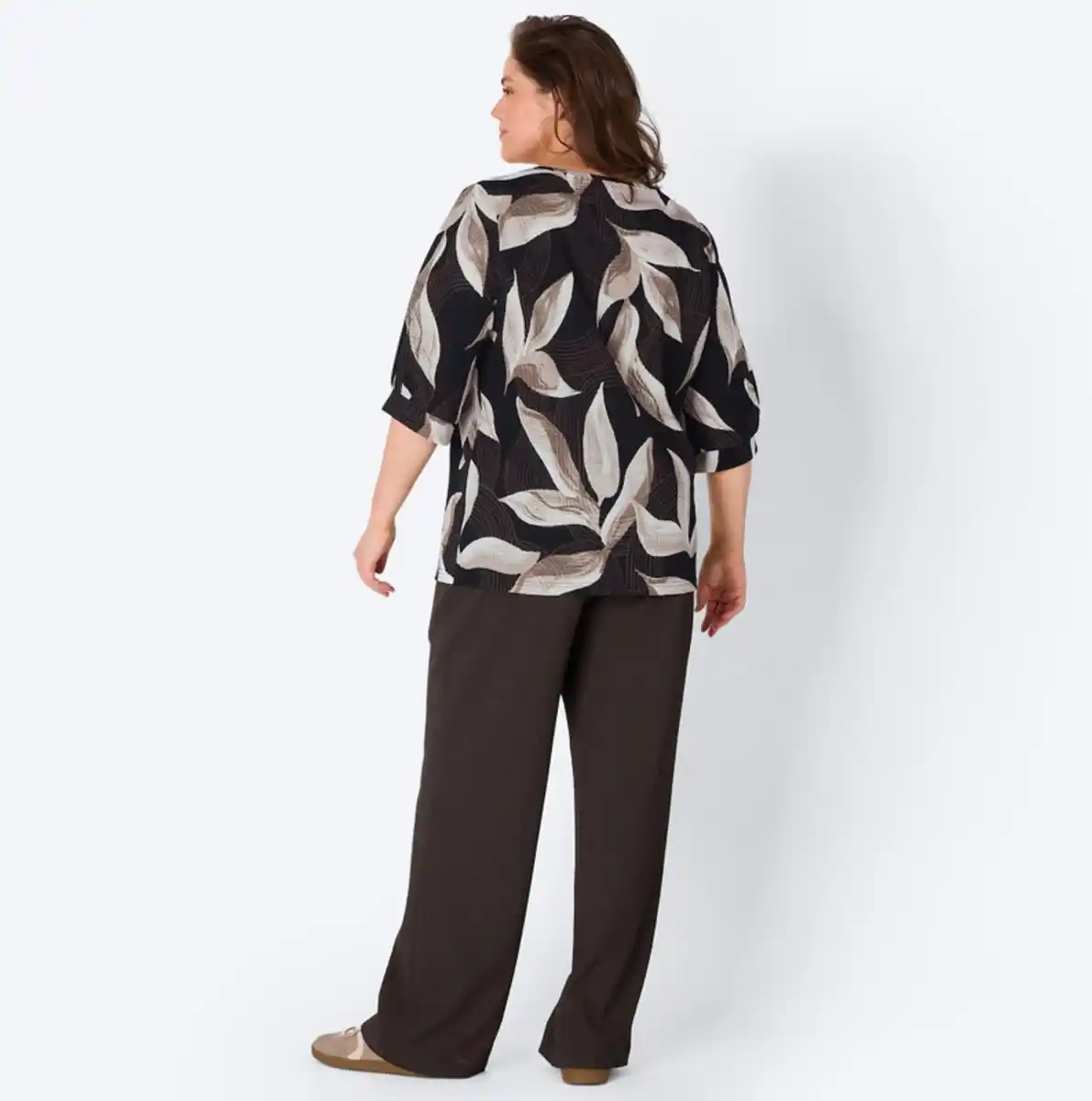Bild 4 von Damen-Hose in Crinkle-Qualität, große Größen