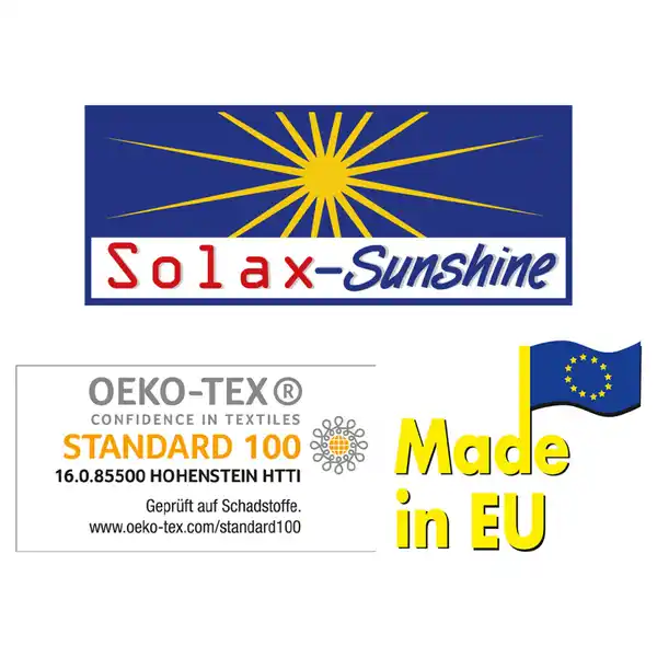 Bild 3 von Solax-Sunshine Niedriglehner-Polsterauflage, je ca. 98 x 50 x 5 cm - Karo Rot, 2er-Set