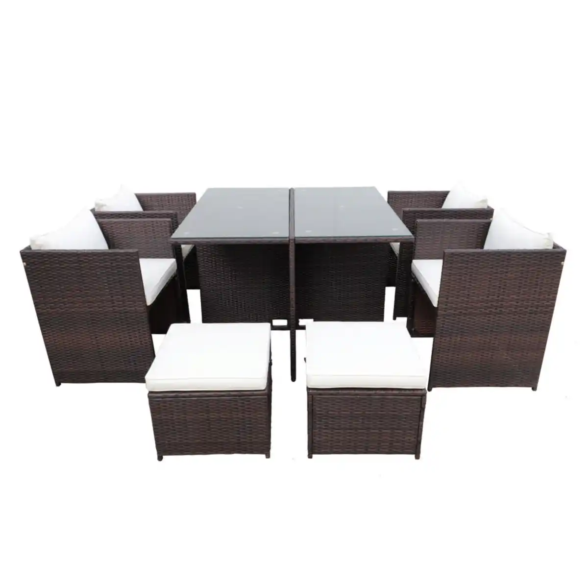 Bild 1 von 22tlg. Polyrattan-Sitzgruppe Gartenmöbel Rattan-Set