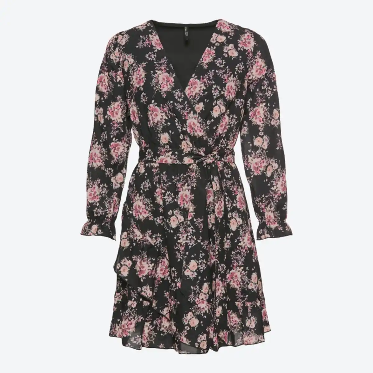 Bild 2 von Damen-Chiffon-Kleid mit Gürtel