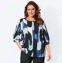 Bild 1 von Damen-Langarmshirt mit Allover-Print, große Größen