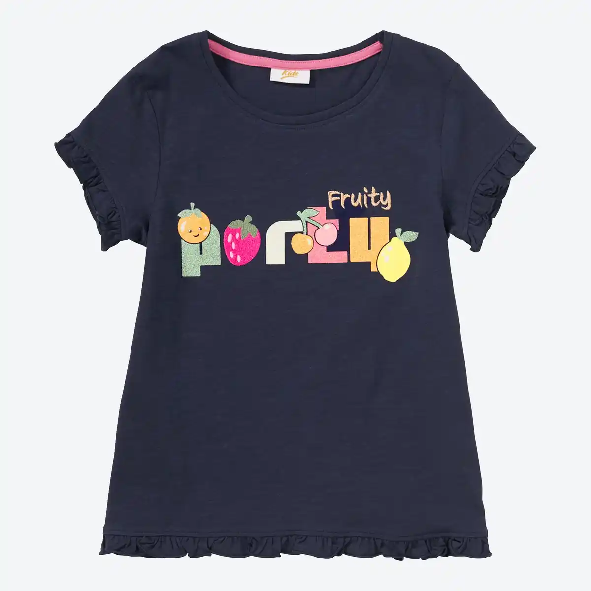 Bild 1 von Kinder-Mädchen-T-Shirt mit Stickerei