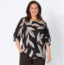 Bild 1 von Damen-Langarmshirt mit Allover-Print, große Größen