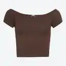 Bild 3 von Damen-T-Shirt mit Spitzenkante