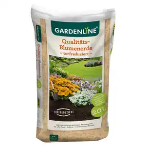 GARDENLINE Qualitätsblumenerde, torfreduziert