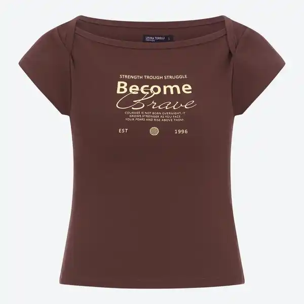 Bild 3 von Damen-T-Shirt mit Frontaufdruck