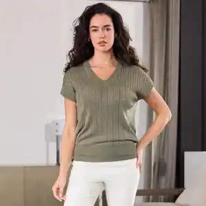 Damen-Pullover mit Lurex-Effektgarn