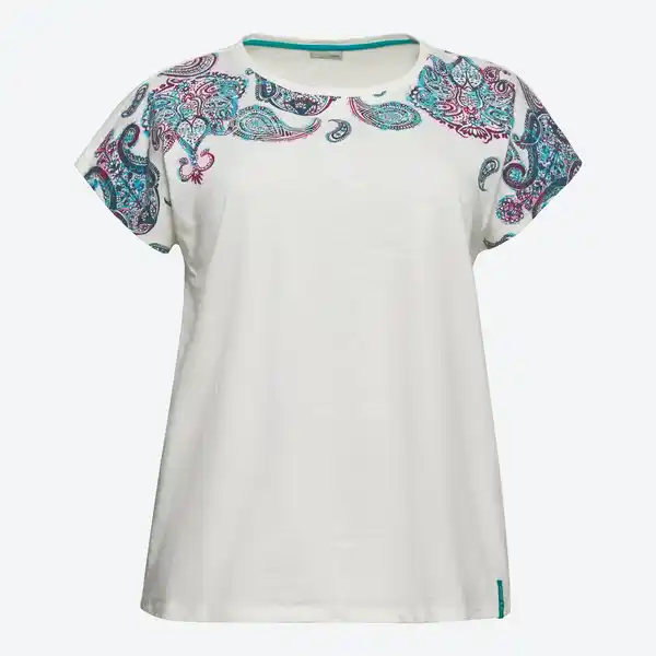 Bild 3 von Damen-T-Shirt mit Paisley-Muster, große Größen