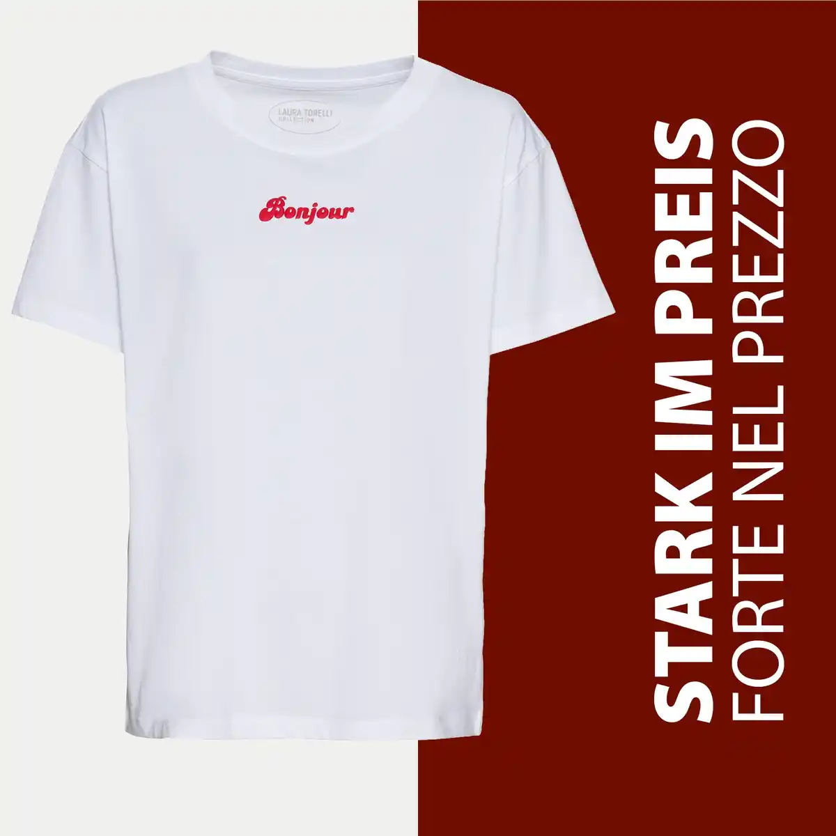 Bild 1 von Damen-T-Shirt mit dezentem Schriftzug