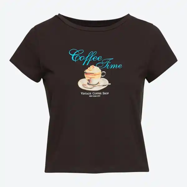 Bild 2 von Damen-T-Shirt mit Frontprint