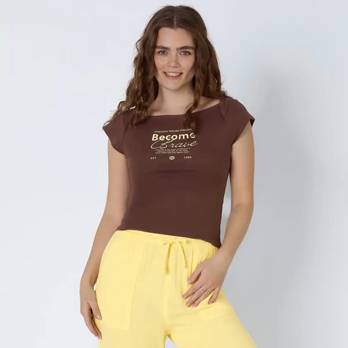 Bild 1 von Damen-T-Shirt mit Frontaufdruck
