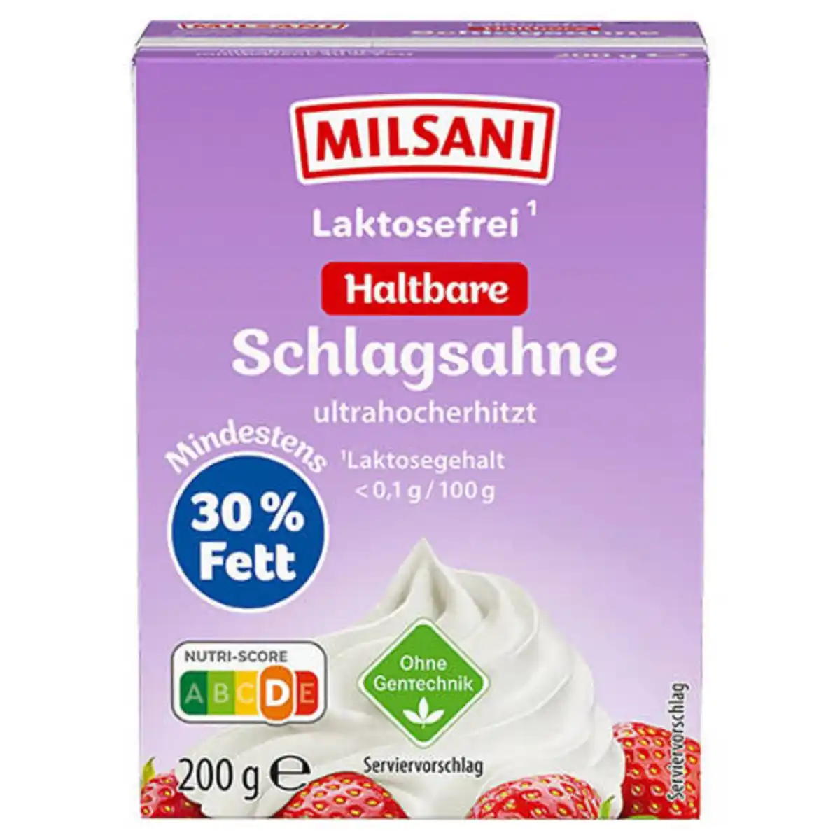 Bild 1 von MILSANI Laktosefreie H-Sahne 200 g