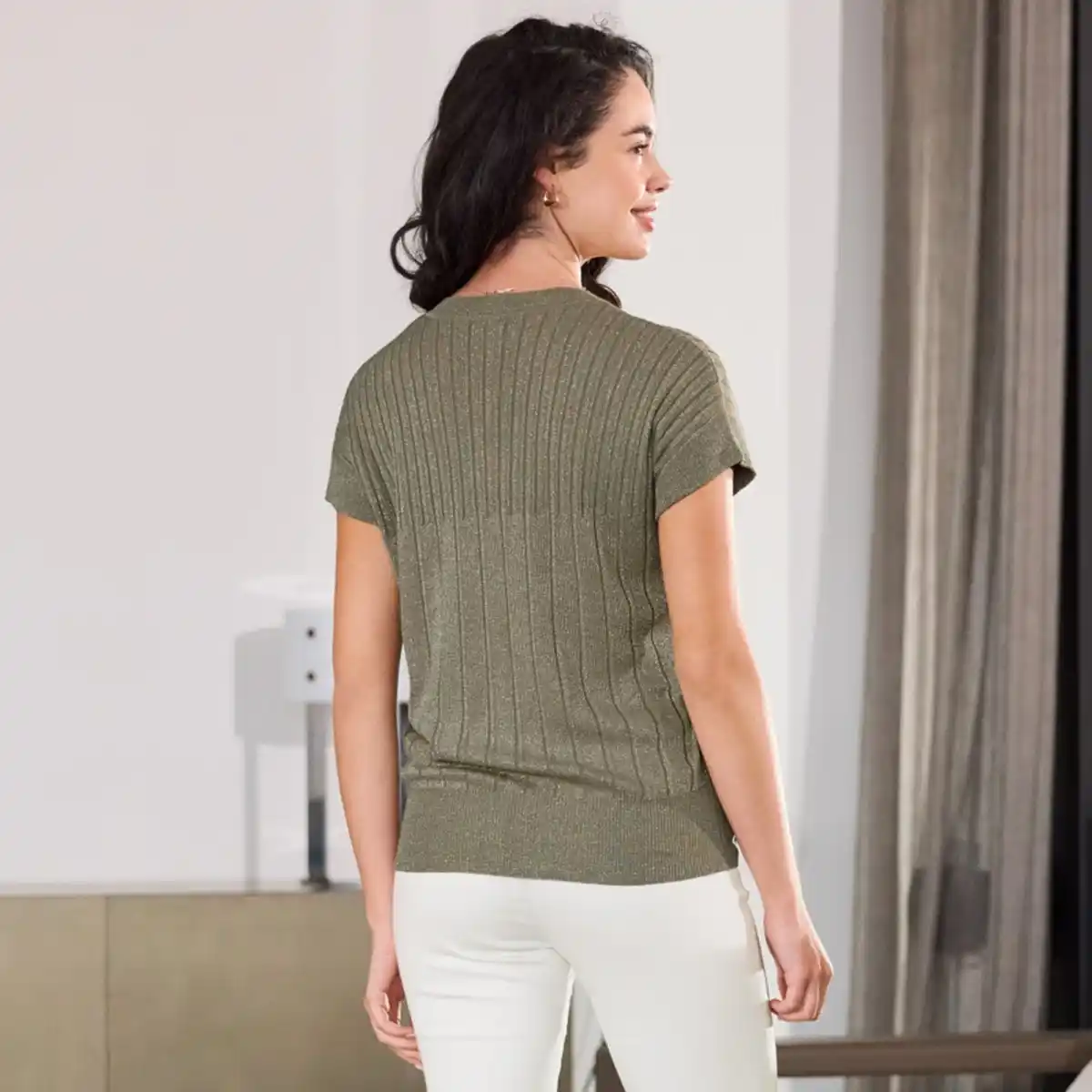Bild 4 von Damen-Pullover mit Lurex-Effektgarn
