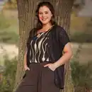 Bild 1 von Damen-Cardigan mit Lochstruktur, große Größen