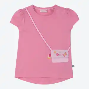 Baby-Mädchen-T-Shirt mit Taschen-Applikation