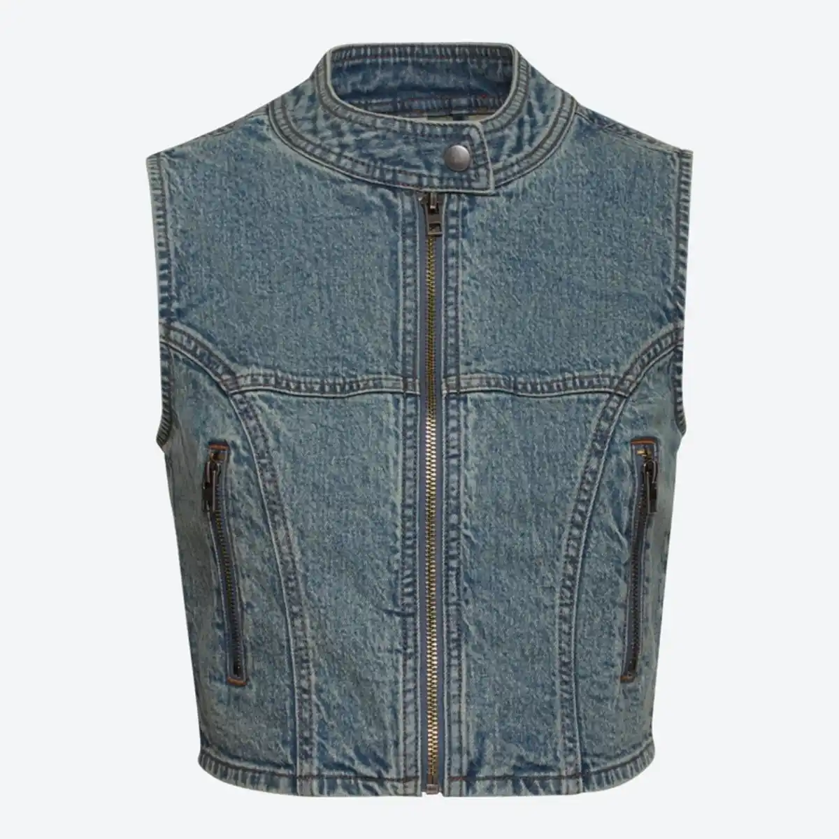 Bild 2 von Damen-Jeans-Weste mit Reißverschluss
