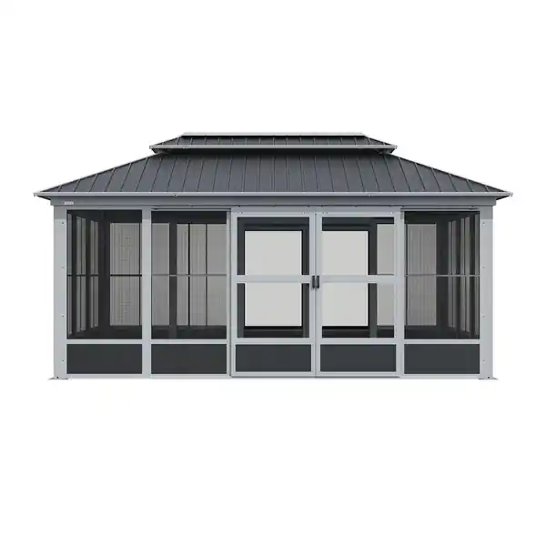 Bild 3 von Sojag Pavillon Olan 1017 Grau-Schwarz 310 cm x 529,5 cm x 291 cm
