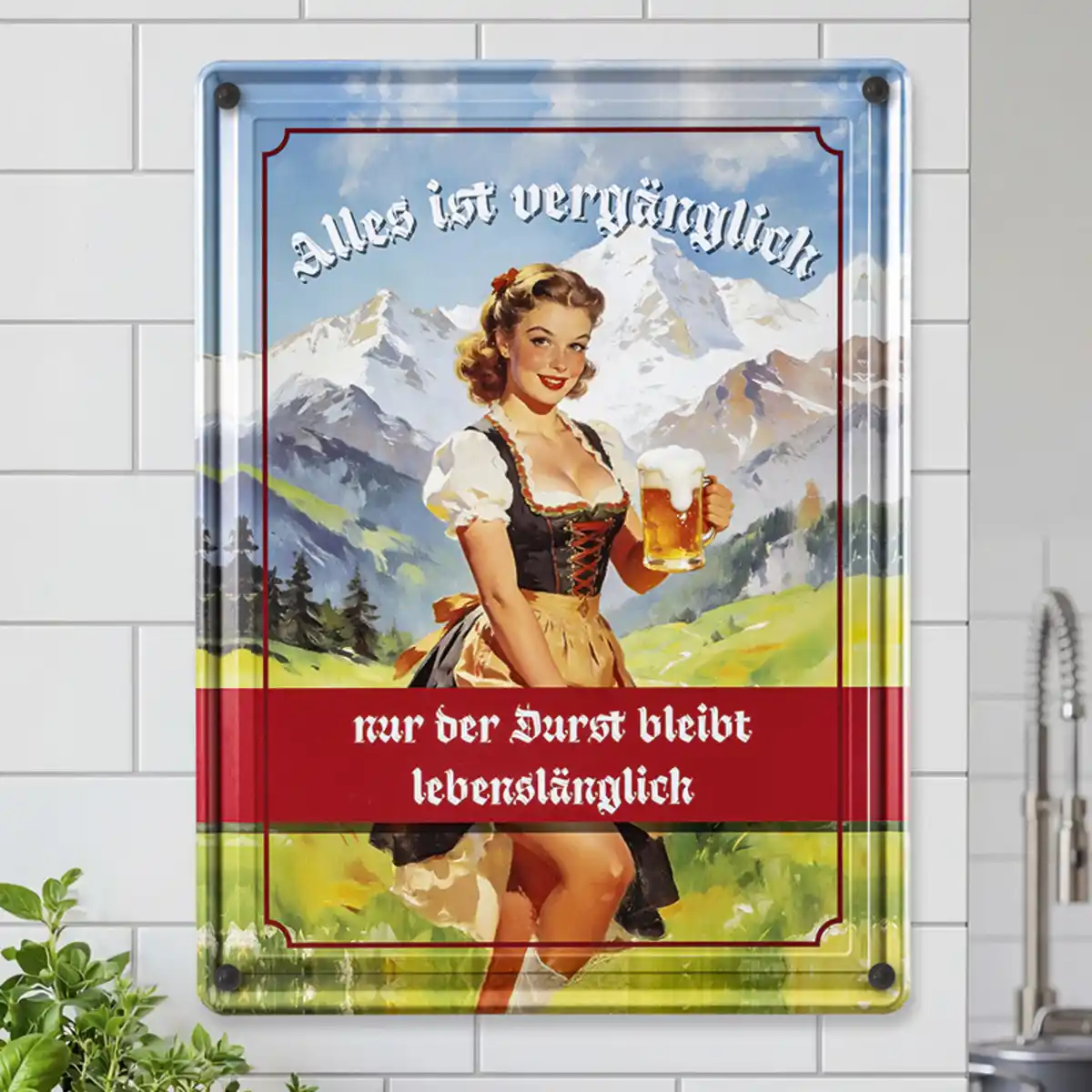 Bild 1 von Bella Casa Retro-Metallschild