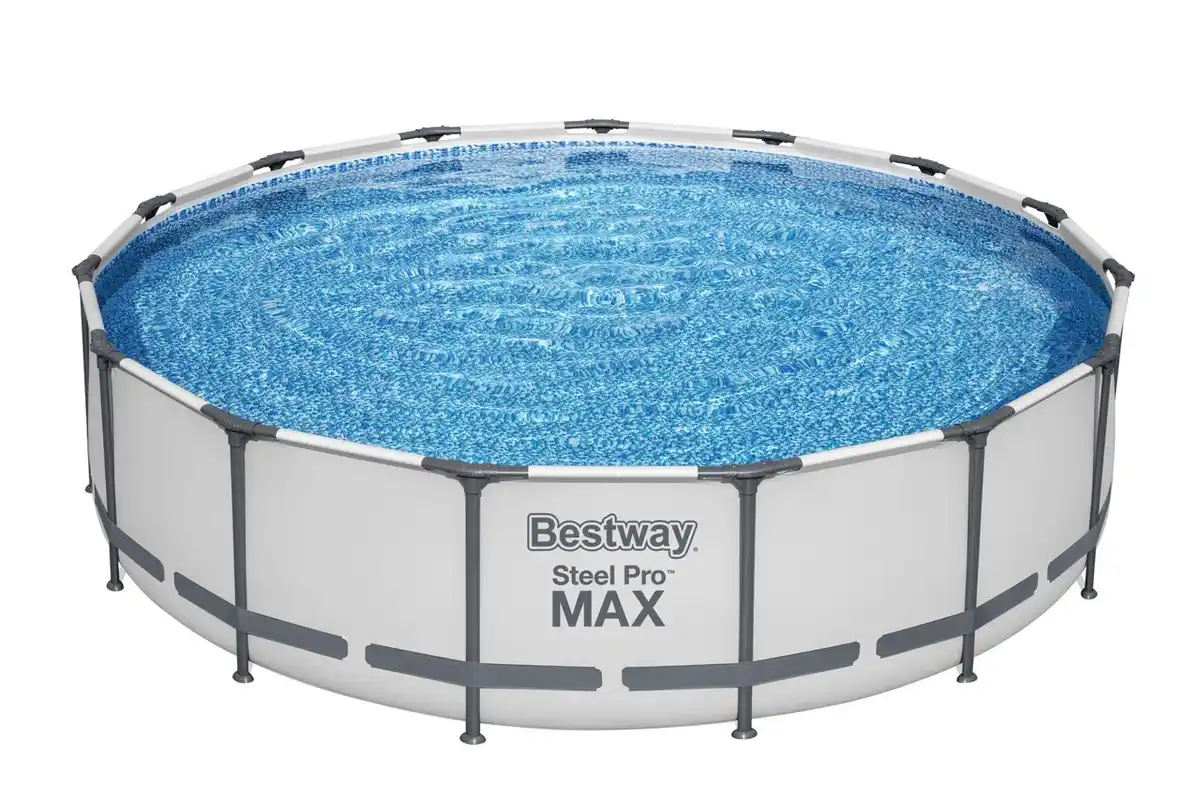 Bild 1 von Steel Pro MAX™ Frame Pool Komplett Set mit Filterpumpe Ø 457 x 107 cm - Lichtgrau