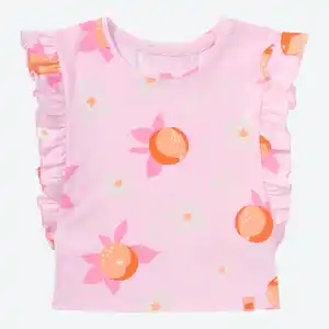 Kinder-Mädchen-T-Shirt mit Rüschen