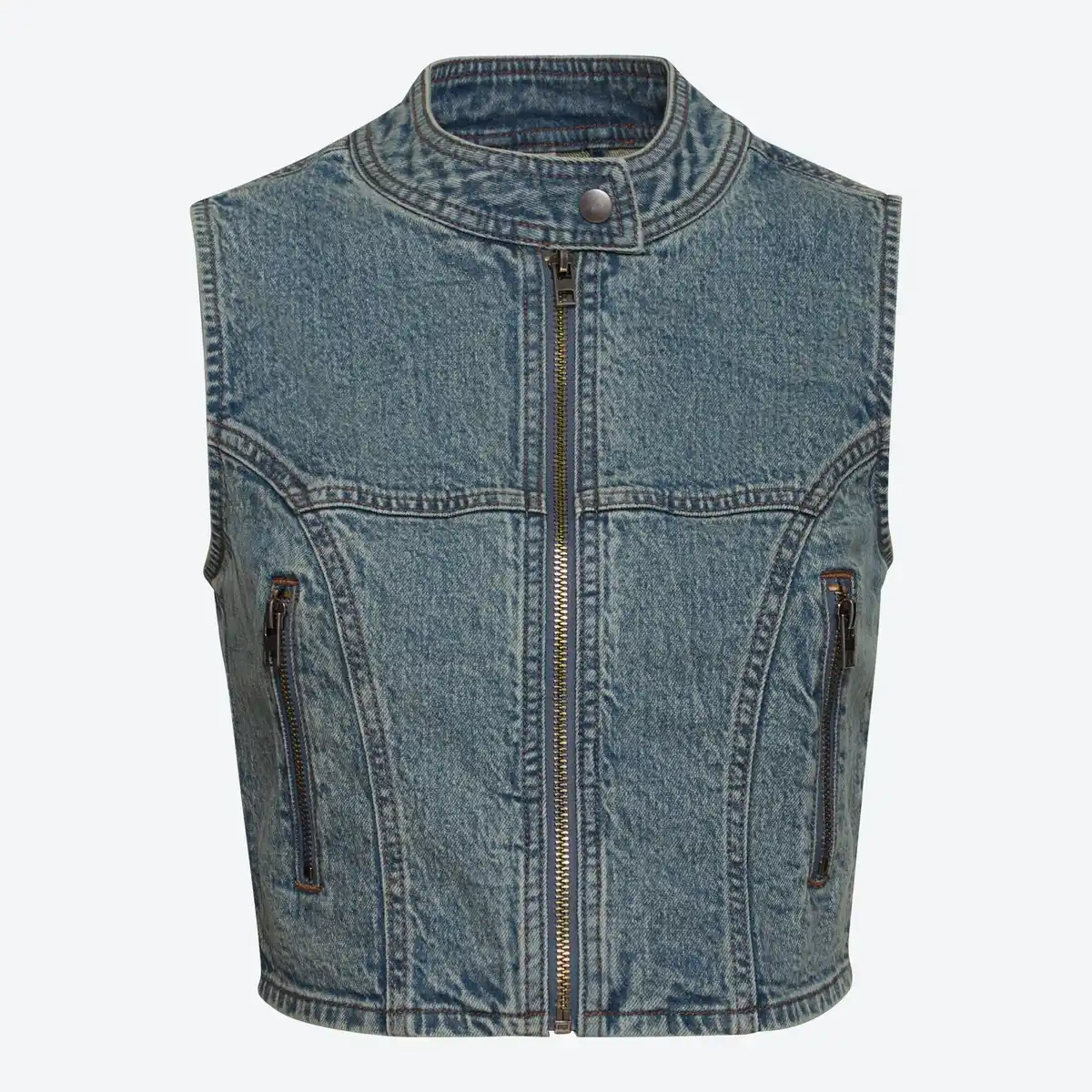 Bild 3 von Damen-Jeans-Weste mit Reißverschluss