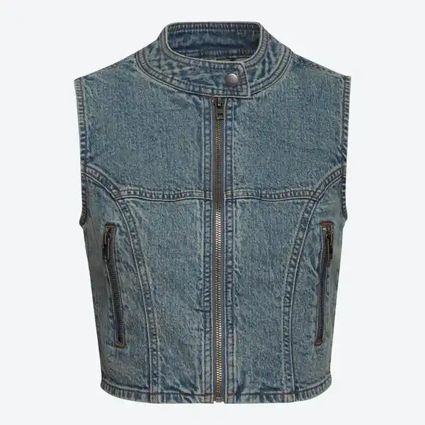 Bild 3 von Damen-Jeans-Weste mit Reißverschluss