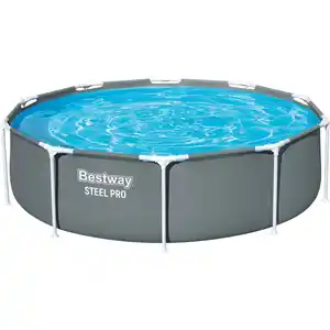 Bestway Steel Pro Standpool Grau Ø 305 cm x 76 cm