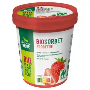 NUR NUR NATUR Bio-Fruchtsorbet 500 ml, Erdbeere