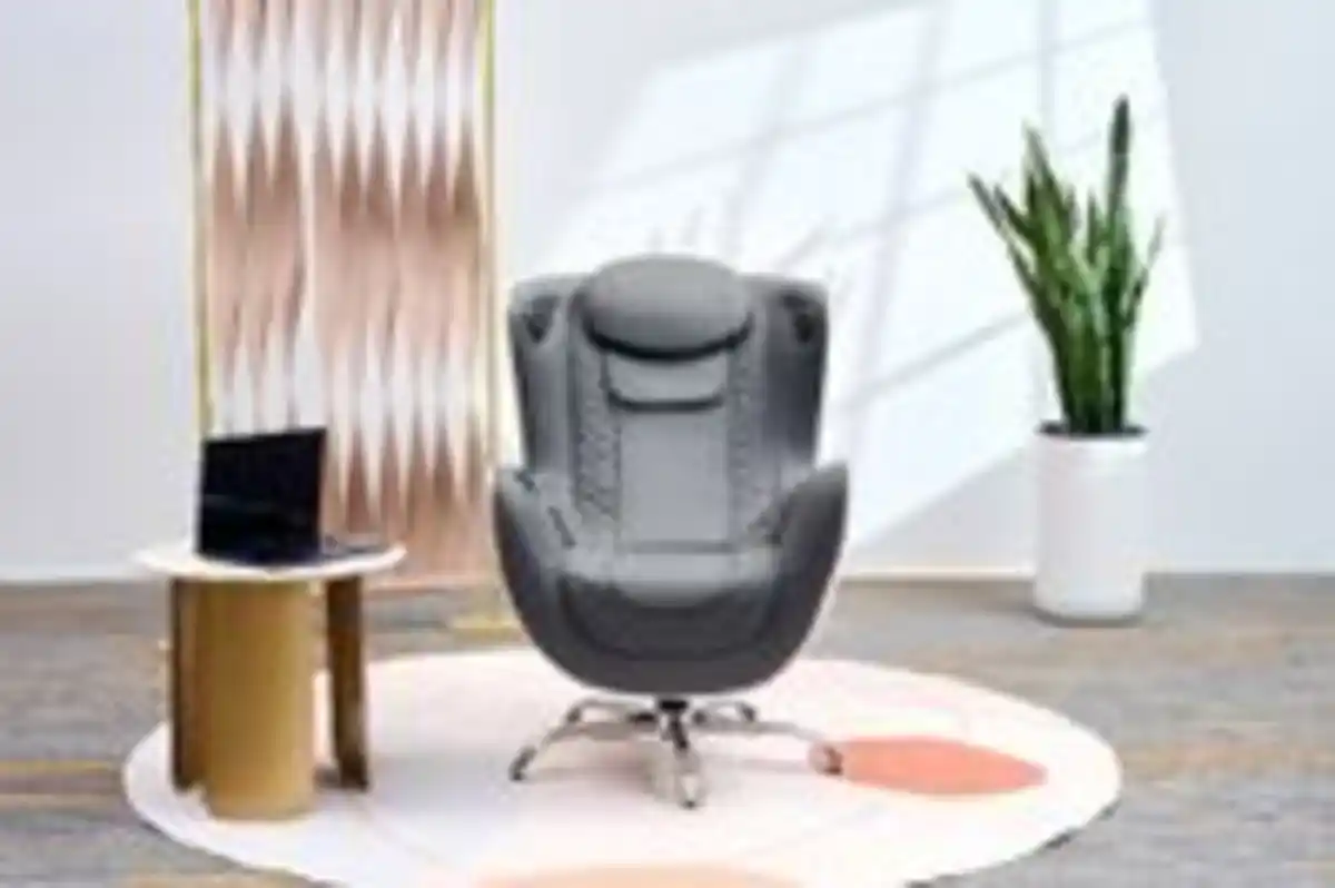Bild 2 von Elektrischer Massagesessel mit Hocker, Heizfunktion und 2D Mechanismus, ca. 110 x 68 x 110 cm - Grau