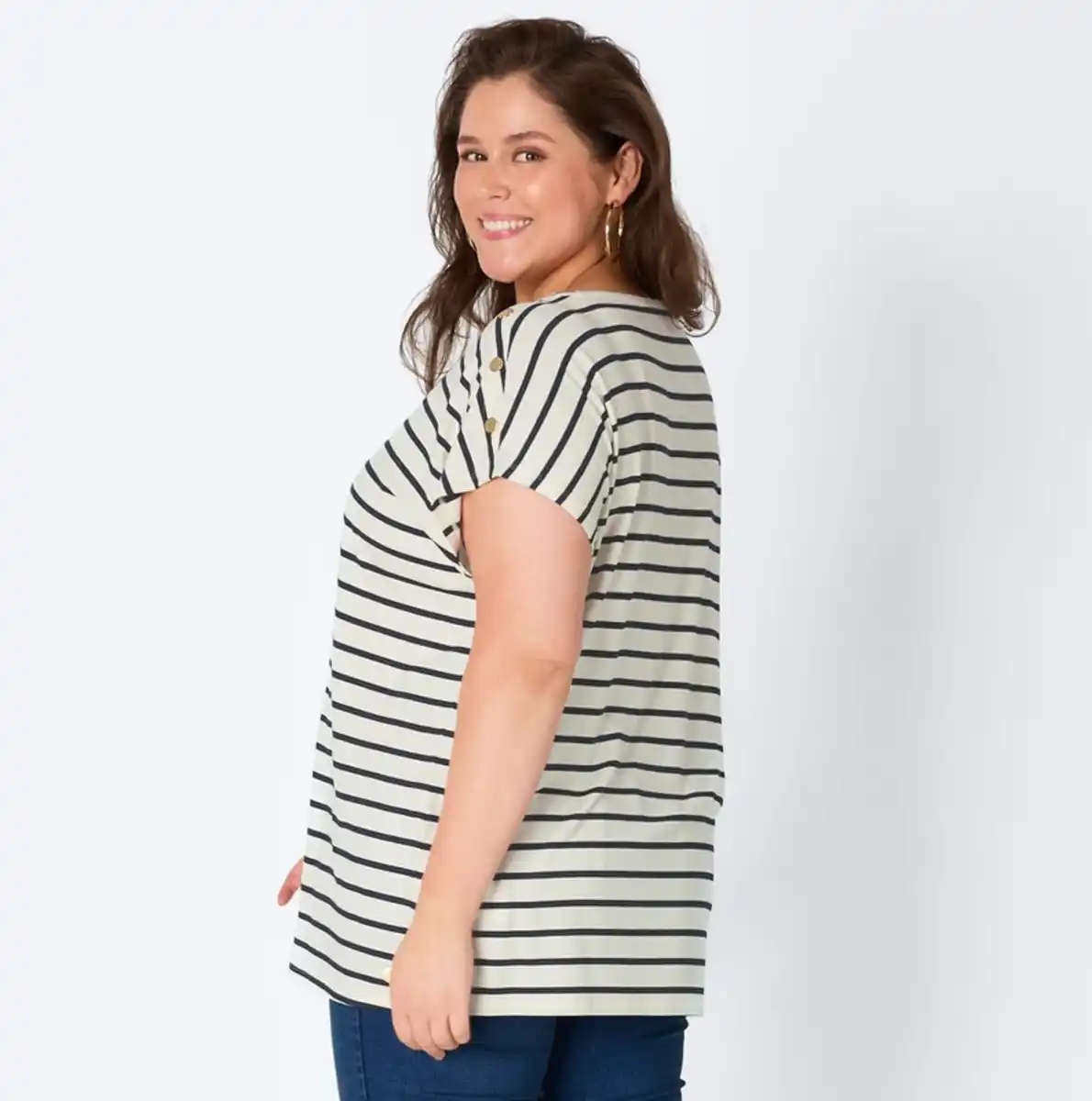 Bild 4 von Damen-T-Shirt mit Viskose, große Größen