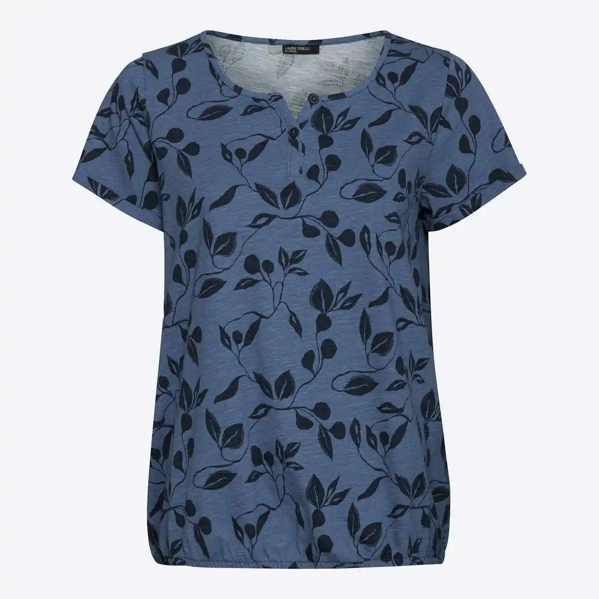 Bild 1 von Damen-T-Shirt mit Knopfleiste