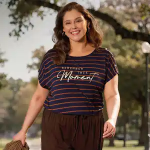 Damen-T-Shirt mit Viskose, große Größen