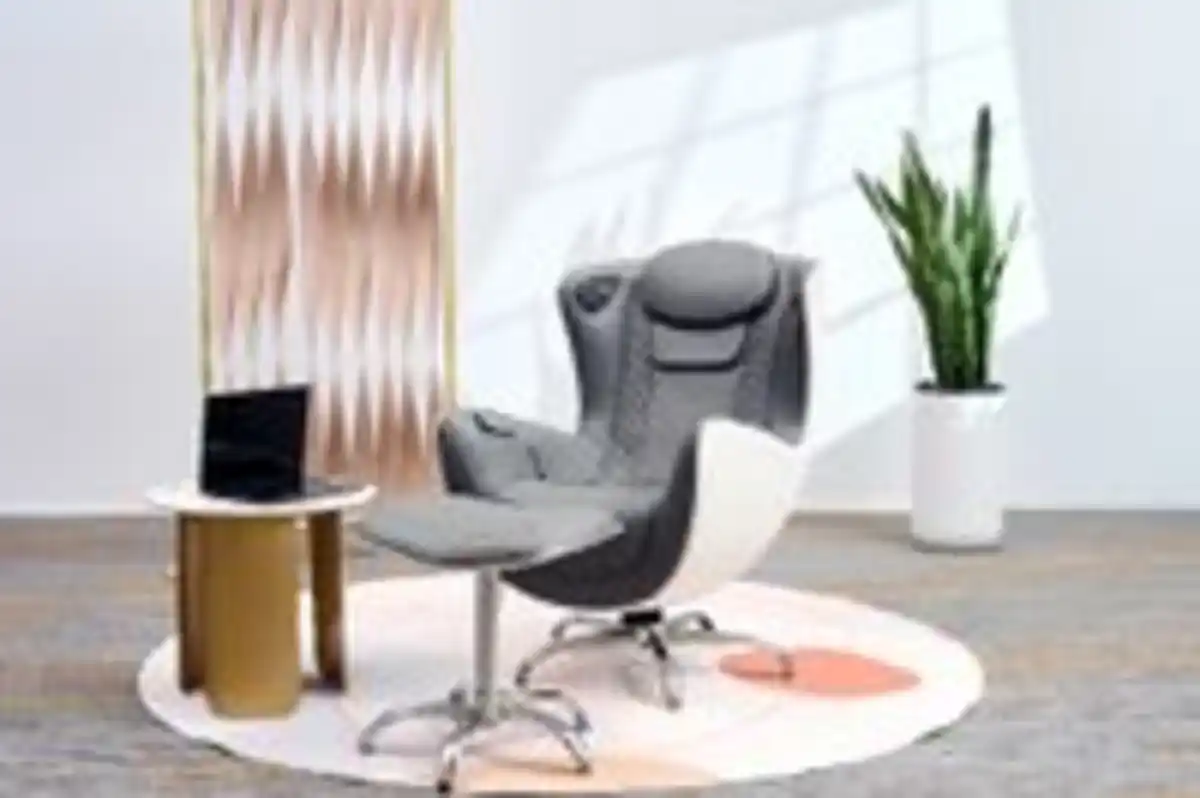 Bild 4 von Elektrischer Massagesessel mit Hocker, Heizfunktion und 2D Mechanismus, ca. 110 x 68 x 110 cm - Grau