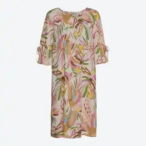 Damen-Kleid mit Rundhalsausschnitt
