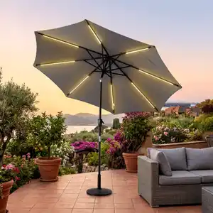LED-Solar-Sonnenschirm